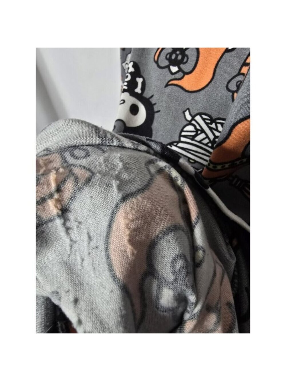 Hello Kitty Halloween Pajama Pants Witch Skeleton Mummy Pajama Jogger Pants XL - Picture 9 of 10